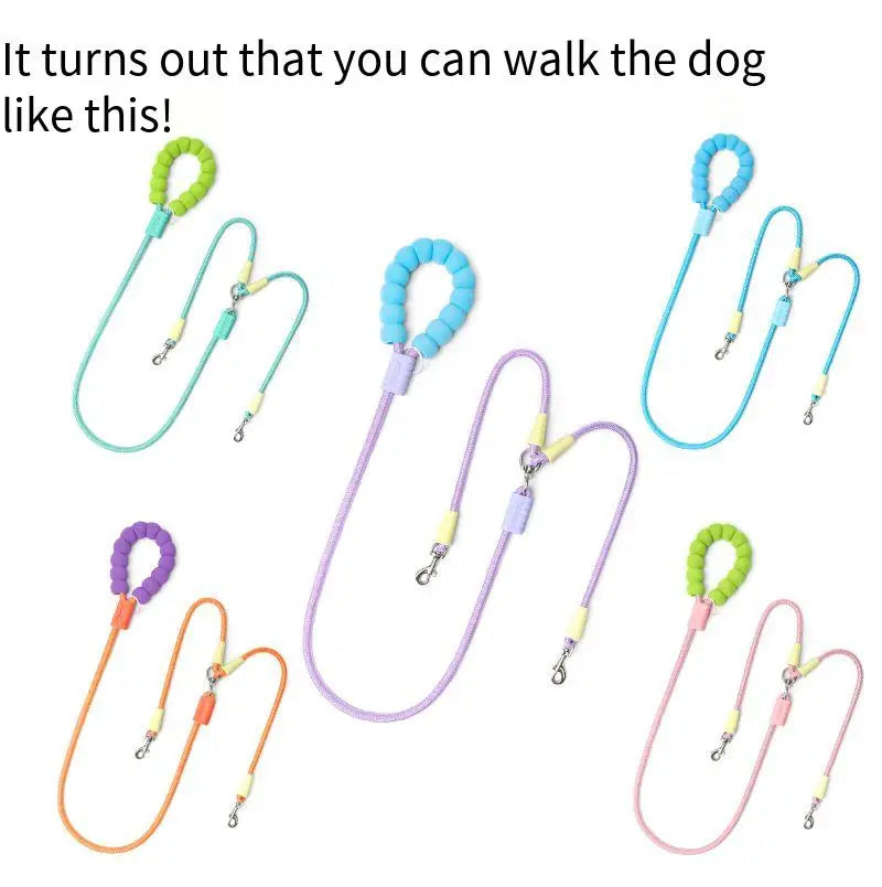 2-in-1 Dog Double Leash