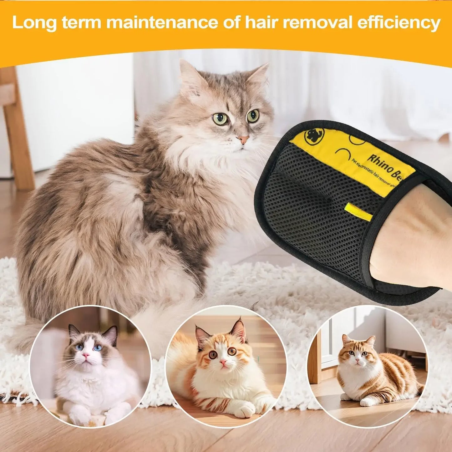 Pet Electrostatic Hair Removal Gloves